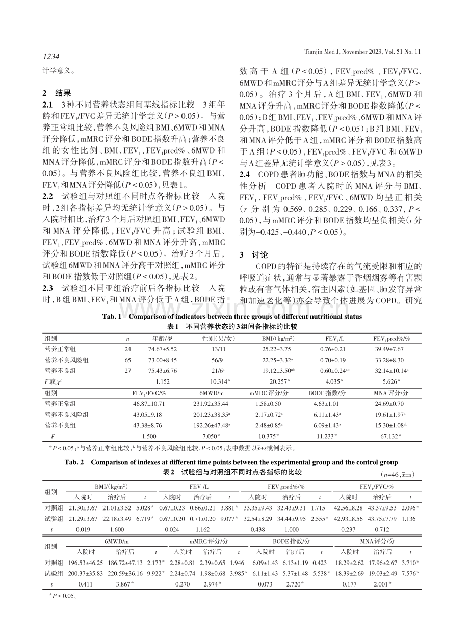 肠内营养粉对老年稳定期COPD患者肺功能及BODE指数的影响 (1).pdf_第3页