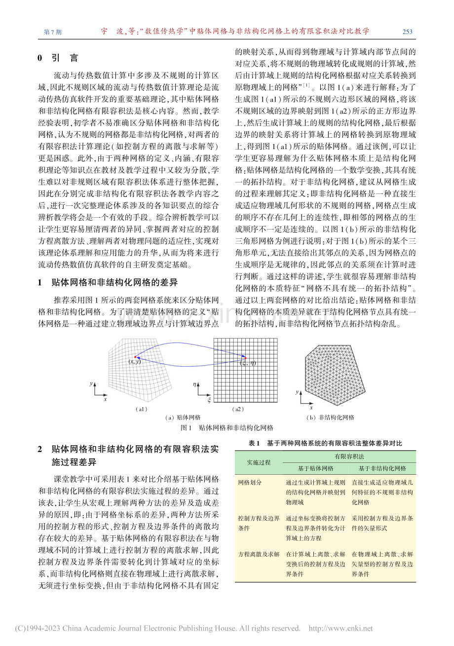 “数值传热学”中贴体网格与...网格上的有限容积法对比教学_宇波.pdf_第2页