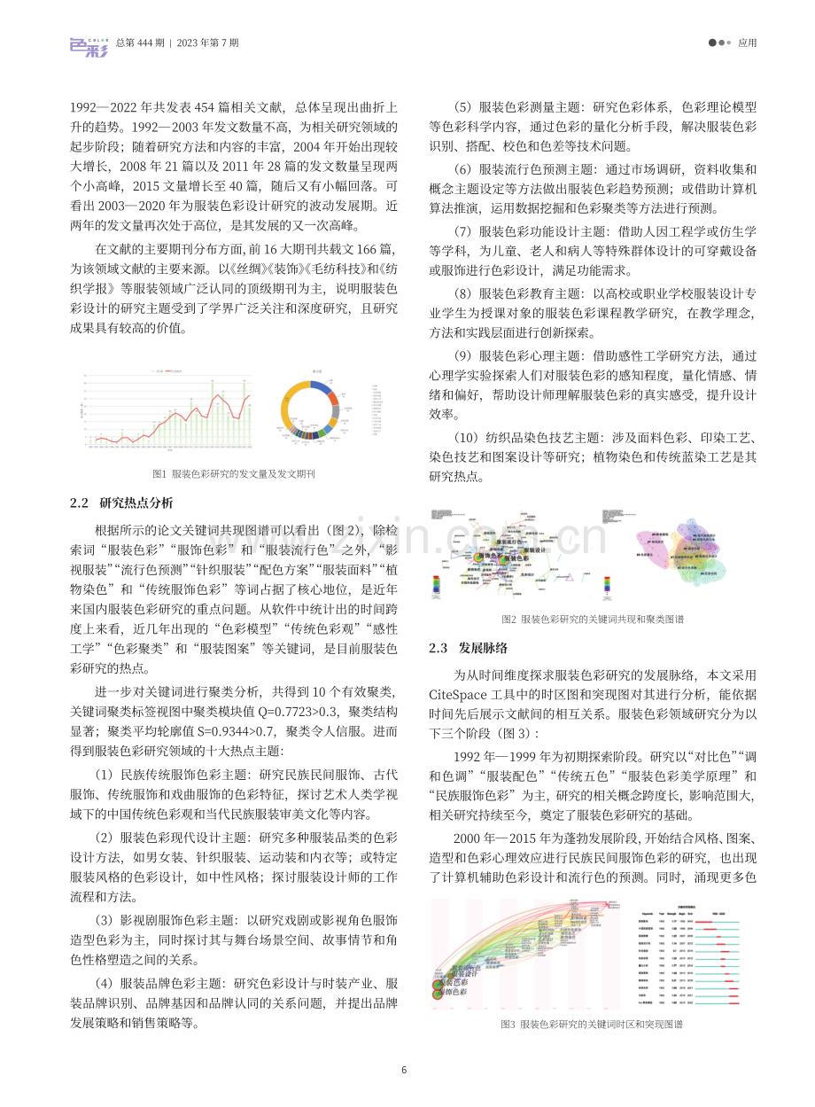 服装色彩与服装情感研究的发展脉络和前沿趋势——基于CiteSpace知识图谱的可视化分析.pdf_第2页