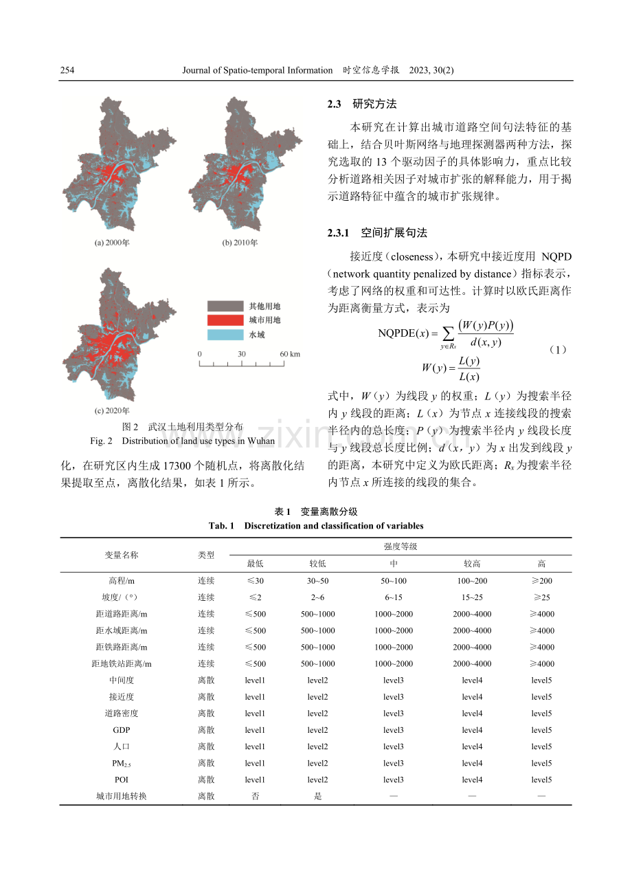 顾及空间句法的道路对城市扩张影响的研究.pdf_第3页