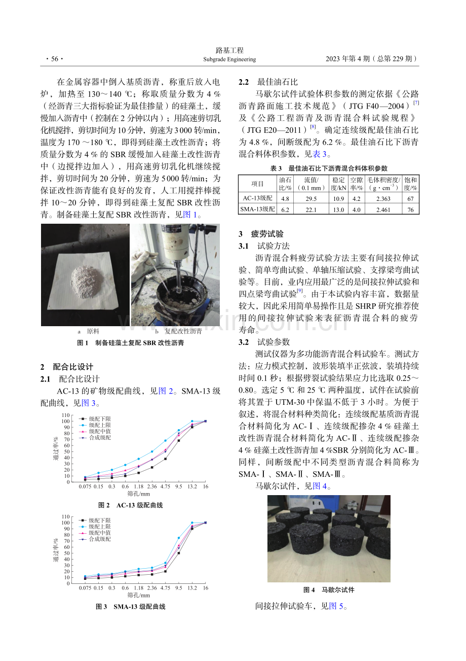 硅藻土复配SBR改性沥青混合料的疲劳性能试验研究.pdf_第2页