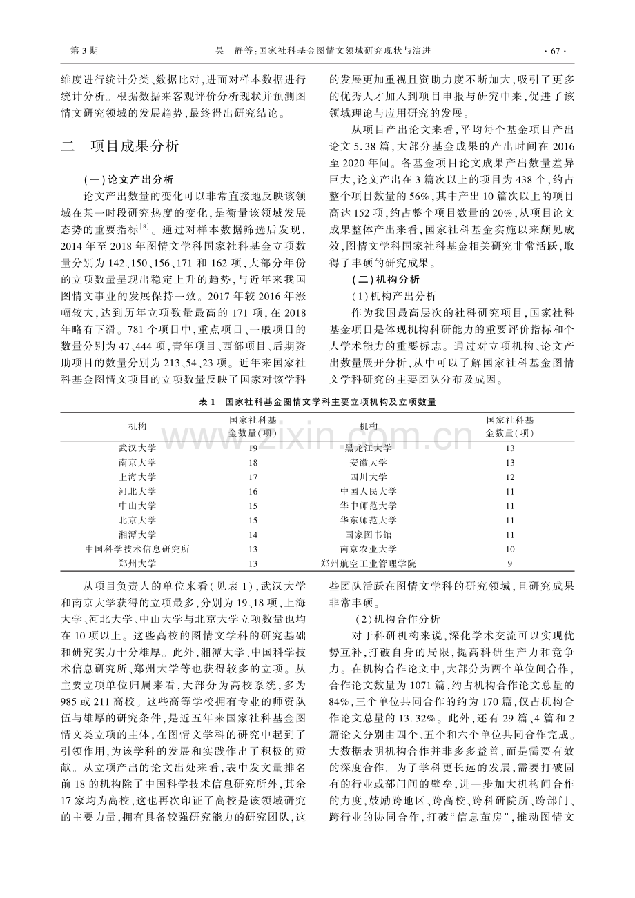 国家社科基金图情文领域研究现状与演进.pdf_第2页