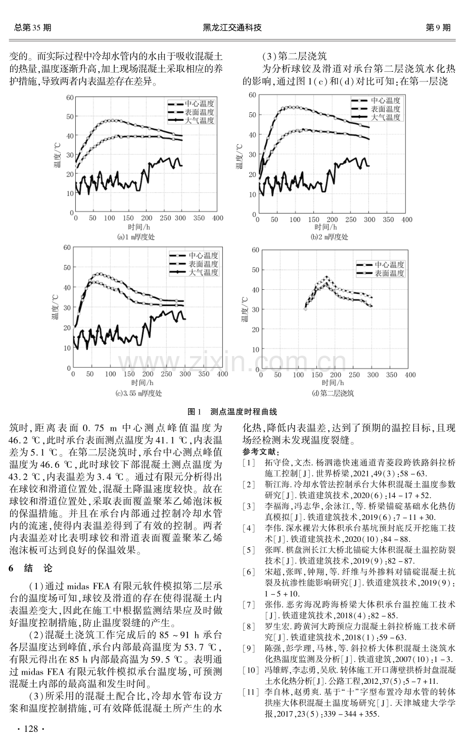 高寒地区转体斜拉桥承台大体积混凝土温控研究.pdf_第3页