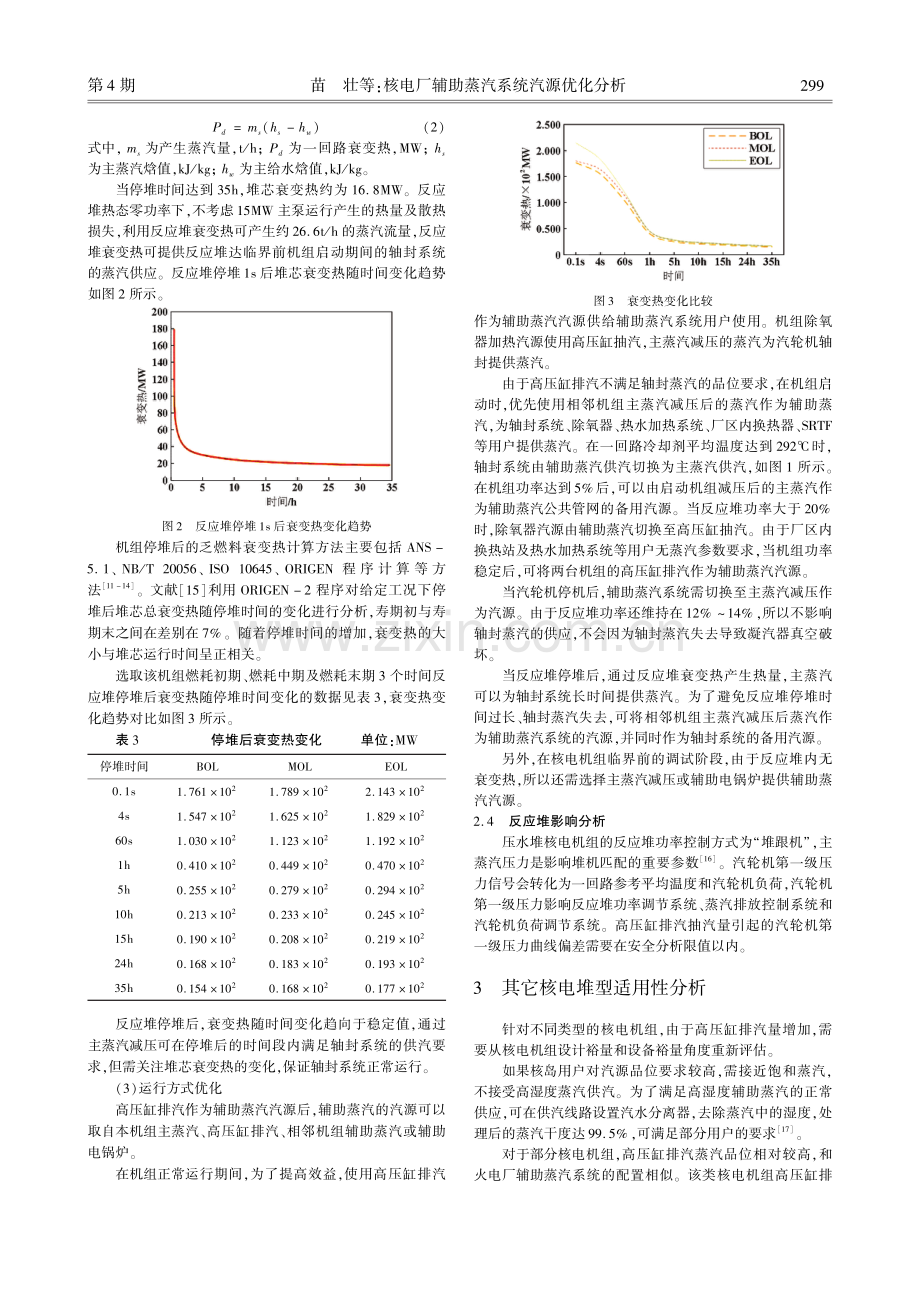 核电厂辅助蒸汽系统汽源优化分析.pdf_第3页