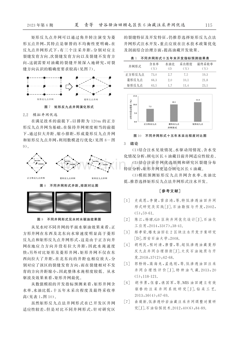 甘谷驿油田顾屯区长6油藏注采井网优选.pdf_第3页