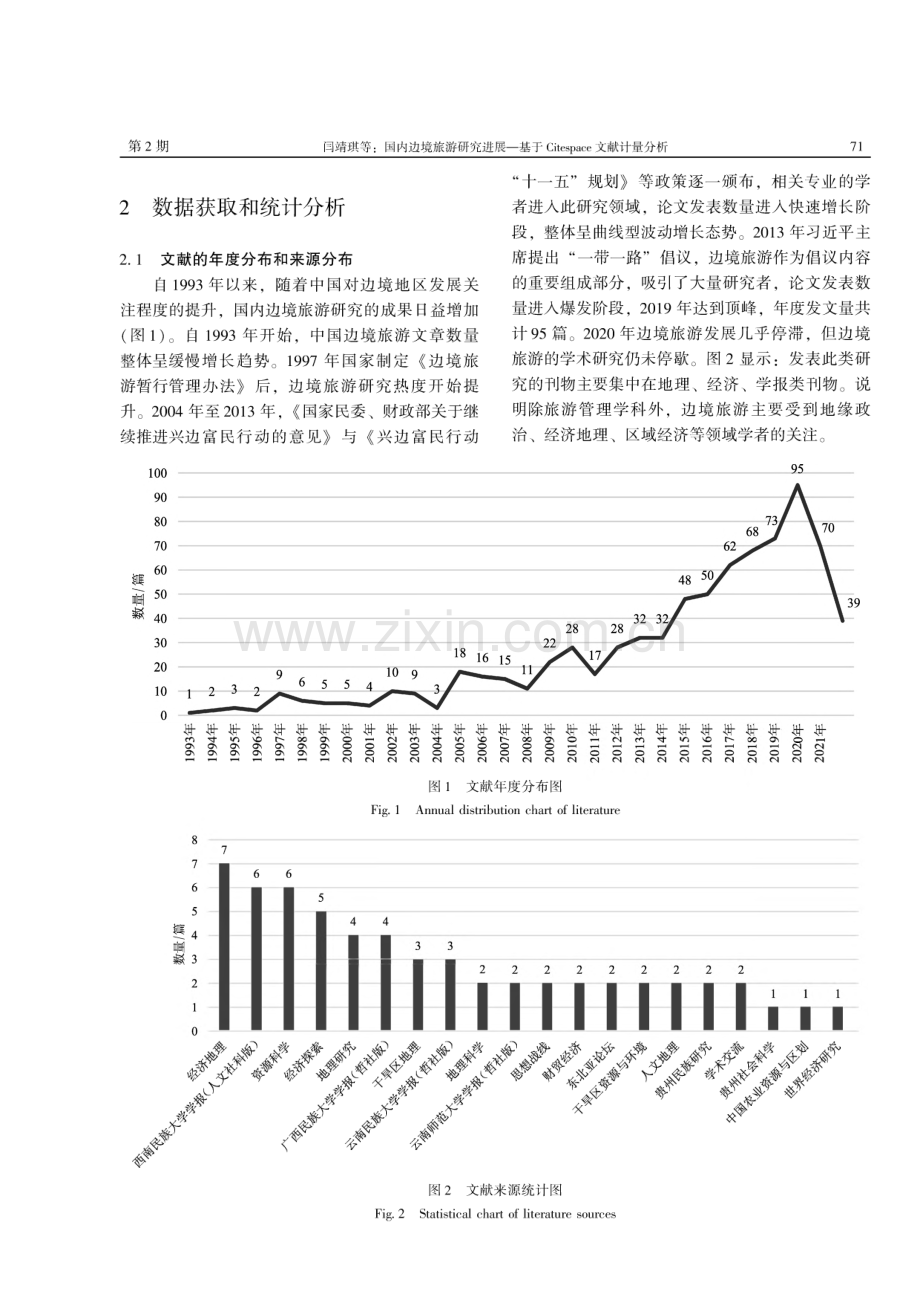 国内边境旅游研究进展——基于Citespace文献计量分析.pdf_第2页