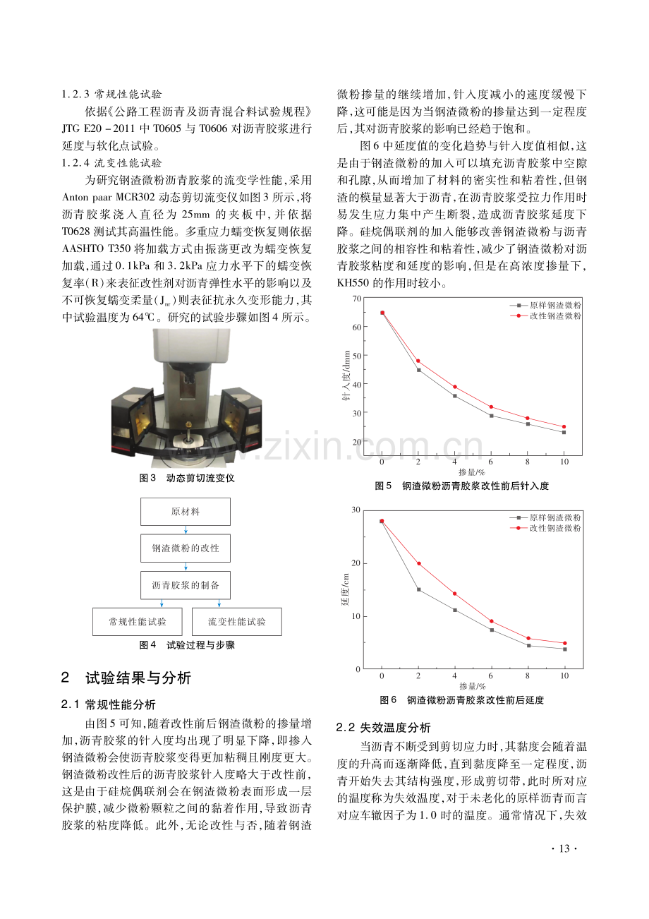 改性钢渣微粉沥青胶浆路用性能研究.pdf_第3页