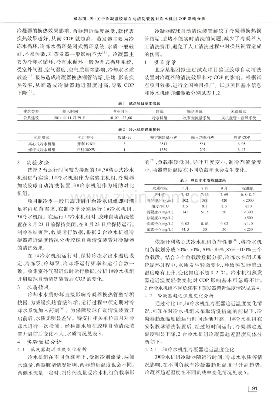 关于冷凝器胶球自动清洗装置对冷水机组COP影响分析.pdf_第2页