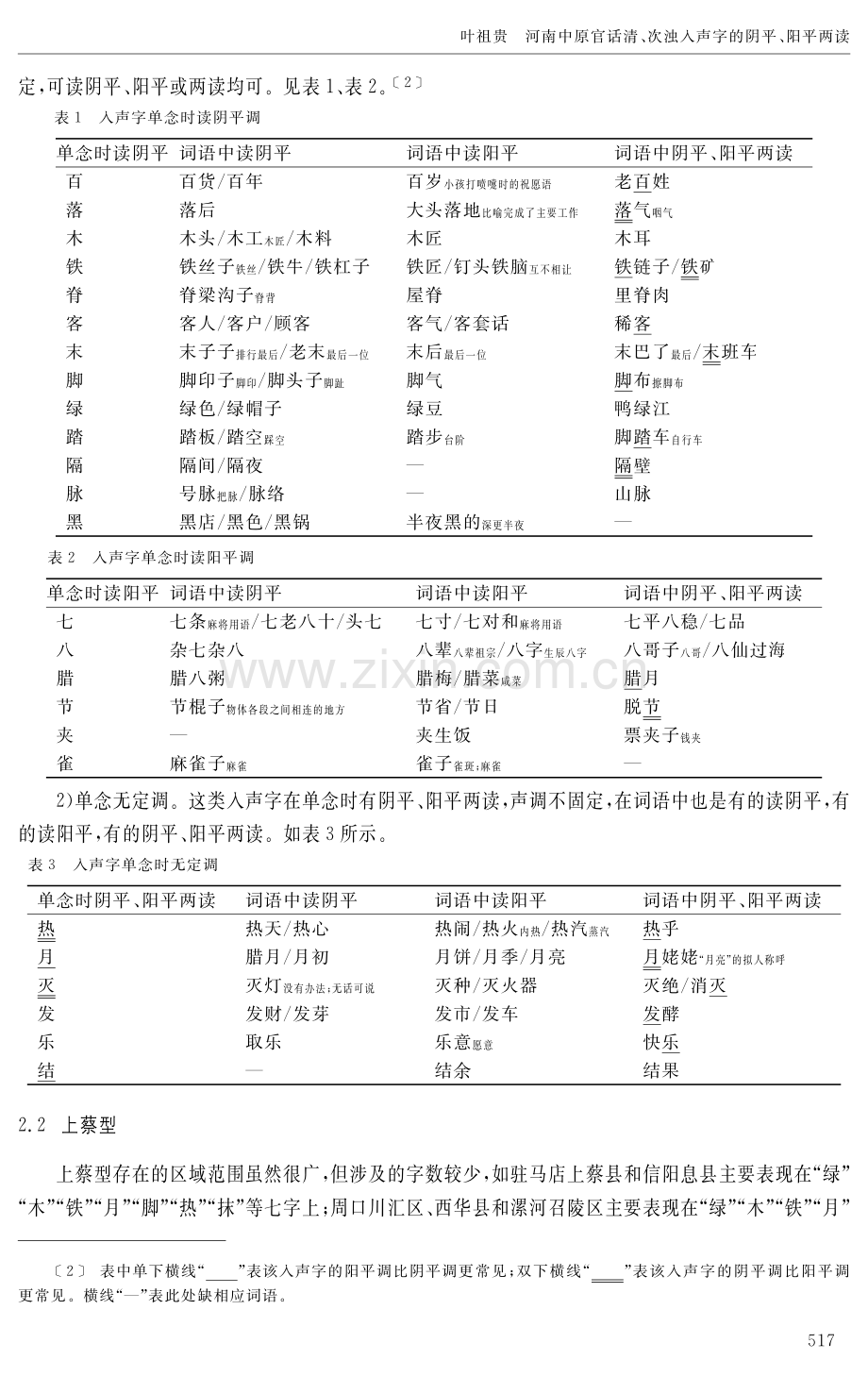 河南中原官话清、次浊入声字的阴平、阳平两读.pdf_第2页