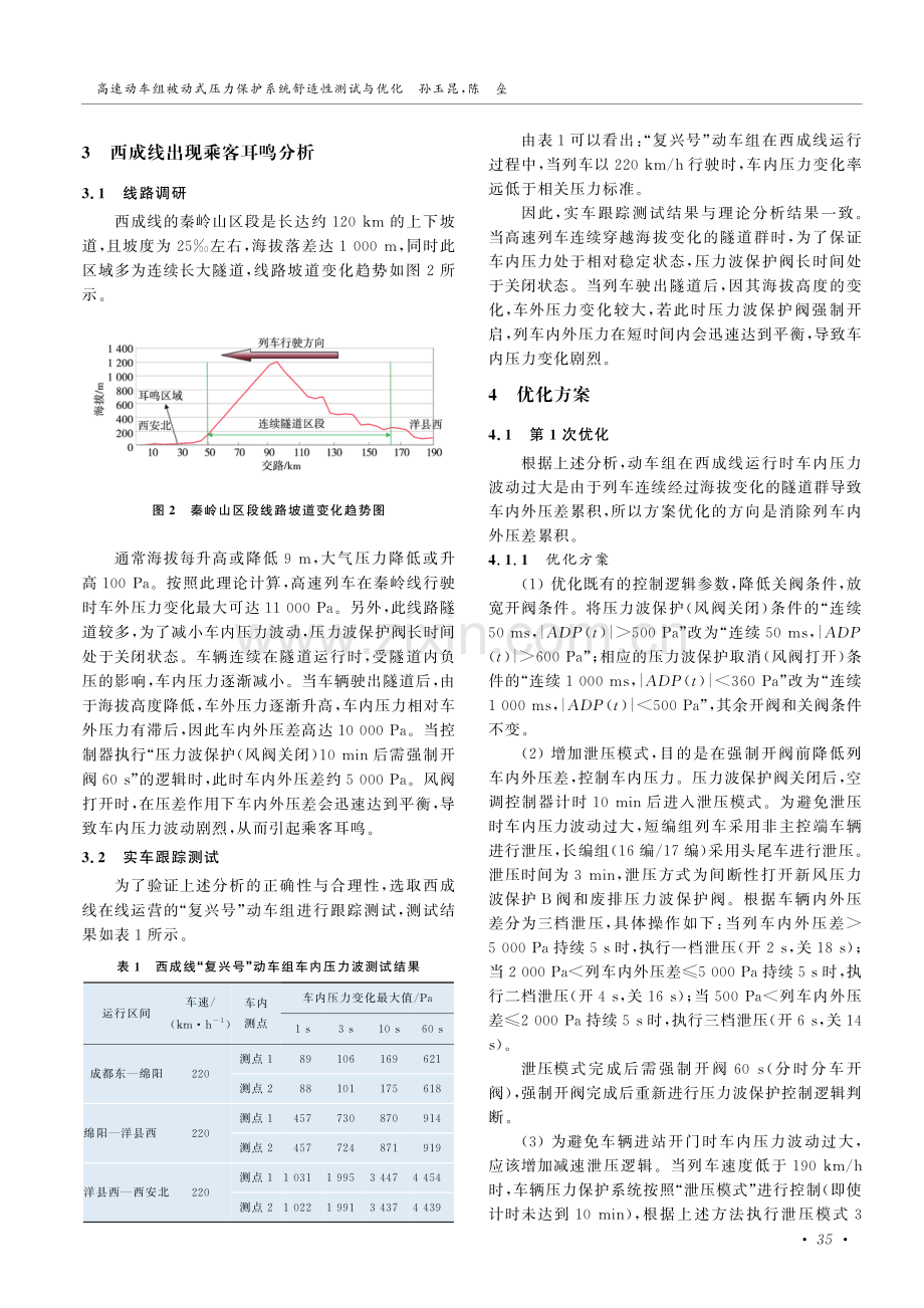 高速动车组被动式压力保护系统舒适性测试与优化.pdf_第3页