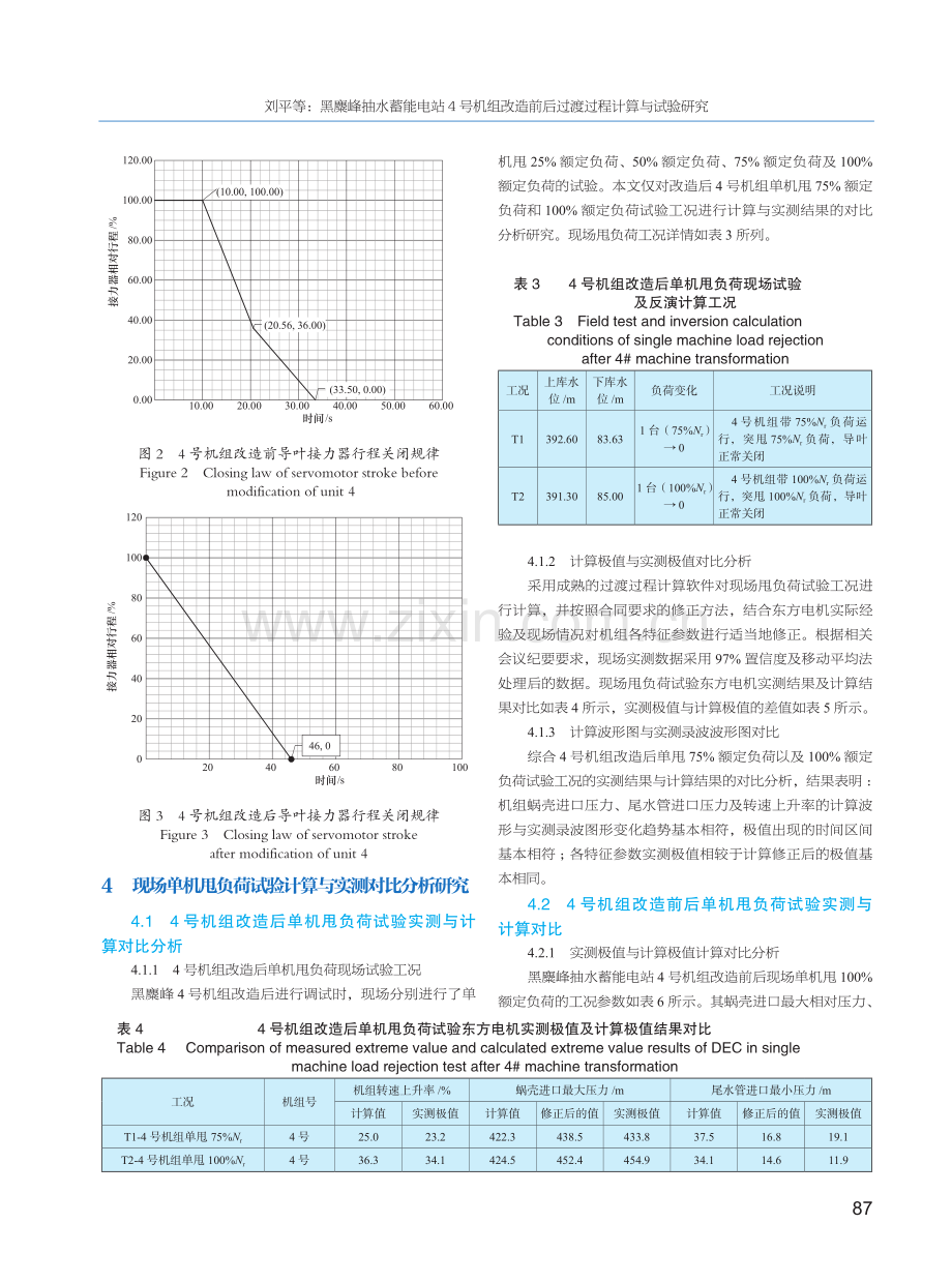 黑麋峰抽水蓄能电站4号机组改造前后过渡过程计算与试验研究.pdf_第3页