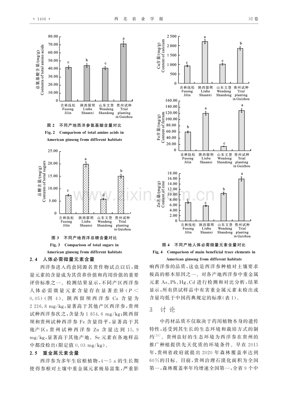 贵州高海拔地区试种西洋参品质对比分析.pdf_第3页
