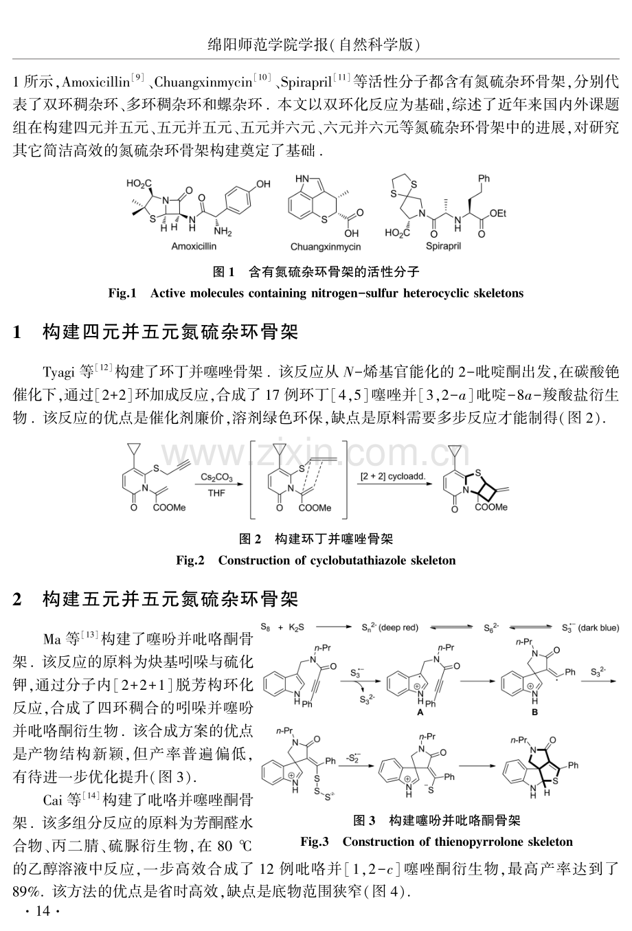 构建氮硫杂环骨架的双环化反应研究进展.pdf_第2页