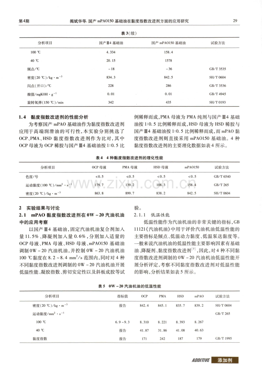 国产mPAO150基础油在黏度指数改进剂方面的应用研究.pdf_第3页