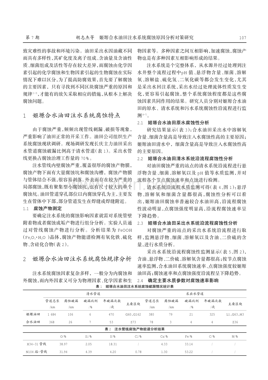 姬塬合水油田注水系统腐蚀原因分析对策研究.pdf_第2页