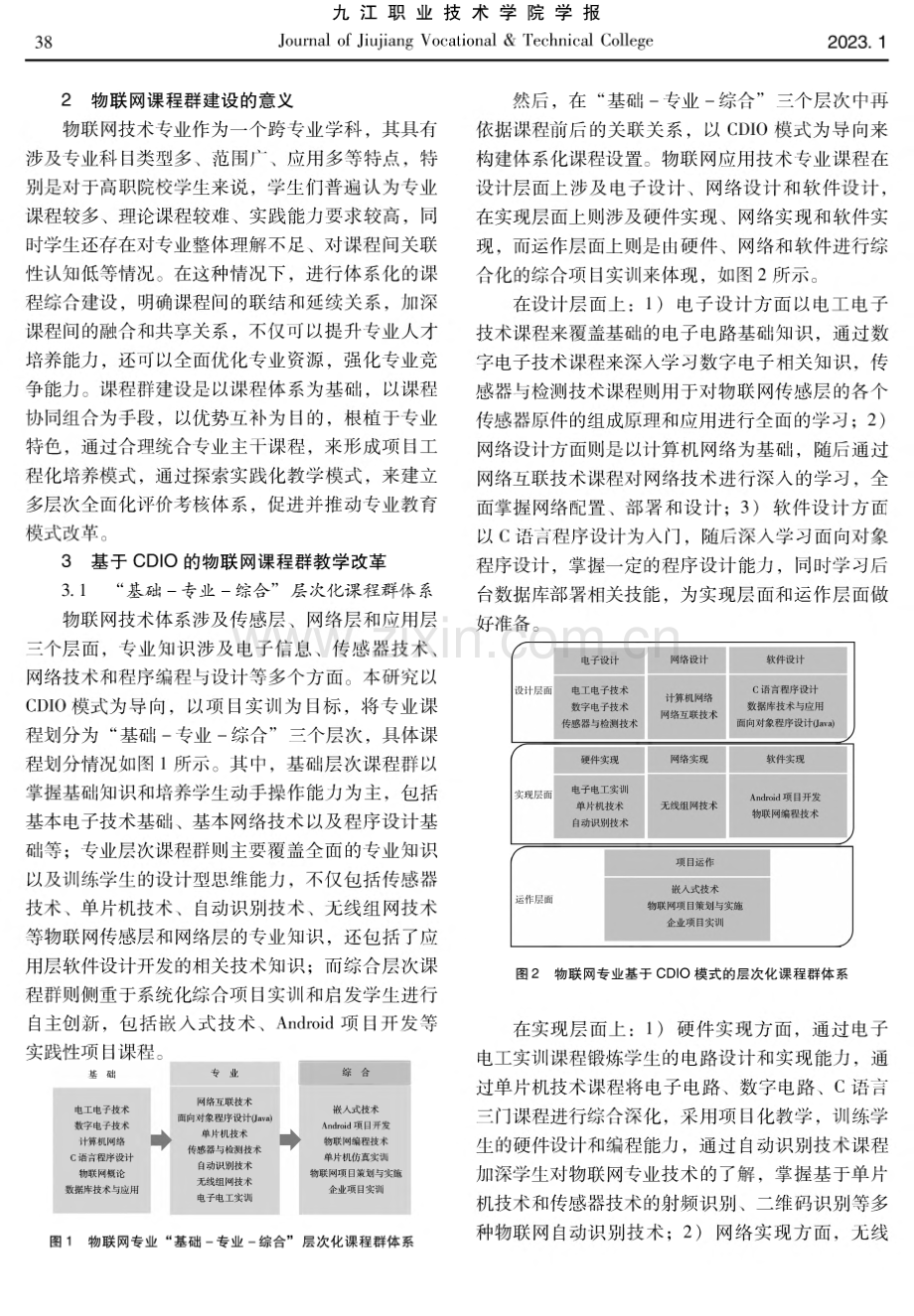 基于CDIO的物联网技术专业课程群建设研究.pdf_第2页