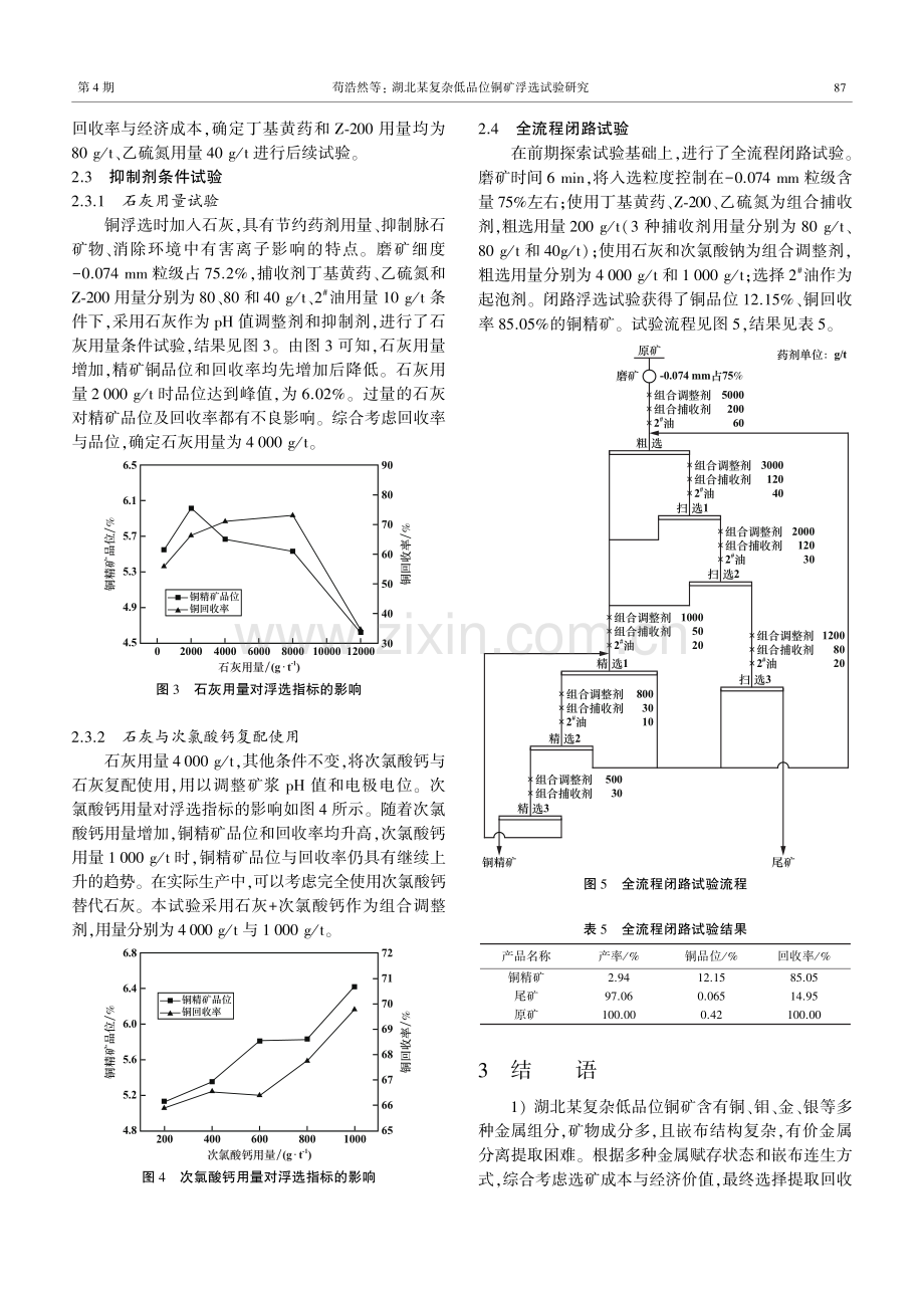 湖北某复杂低品位铜矿浮选试验研究.pdf_第3页