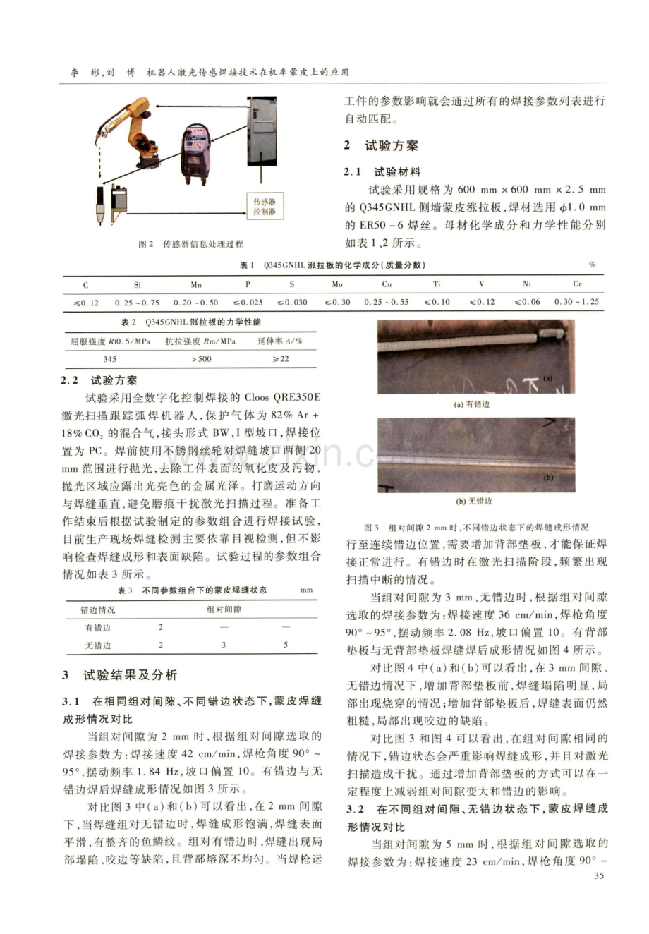 机器人激光传感焊接技术在机车蒙皮上的应用.pdf_第2页