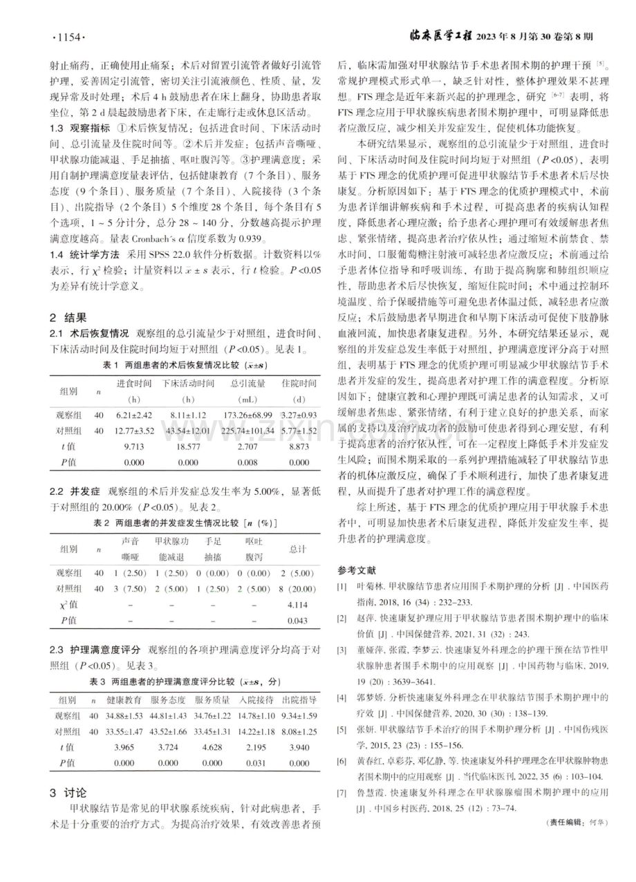 基于FTS理念的优质护理在甲状腺结节患者围术期中的应用.pdf_第2页