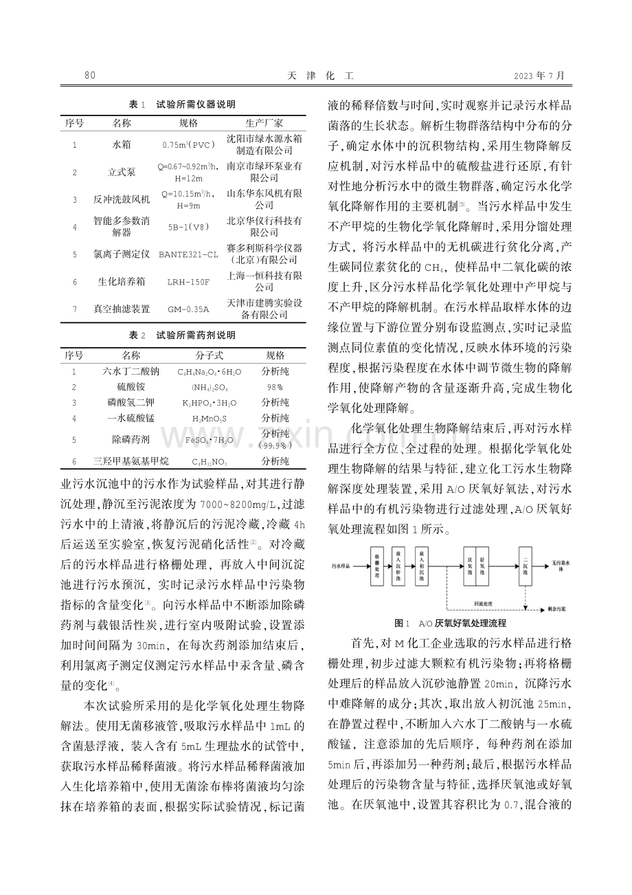 化工企业中化学氧化处理生物降解对污水的处理研究.pdf_第2页