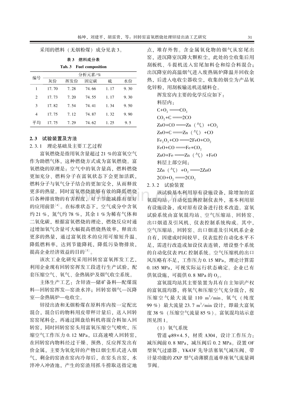 回转窑富氧燃烧处理锌浸出渣工艺研究.pdf_第3页