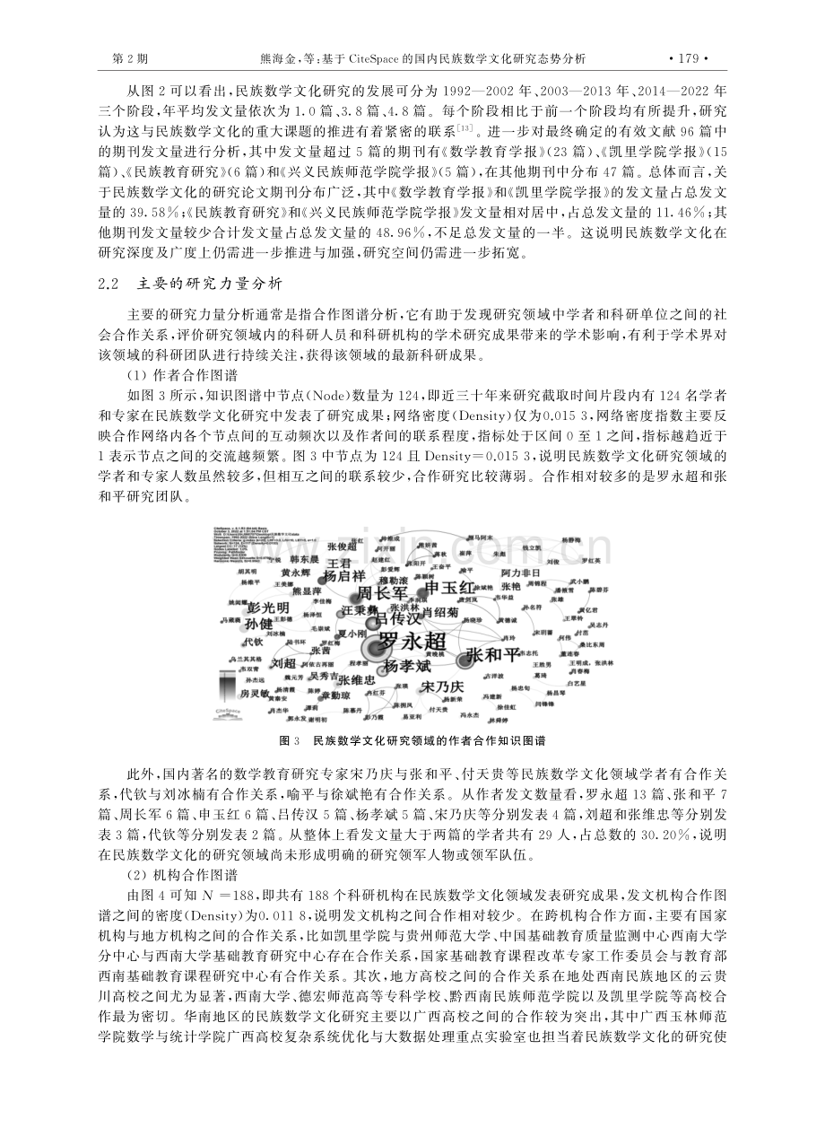 基于CiteSpace的国内民族数学文化研究态势分析.pdf_第3页