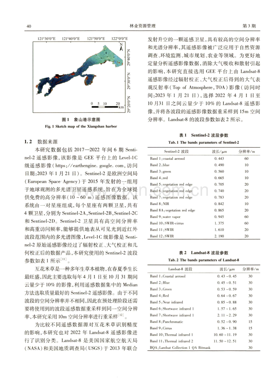 基于GEE与随机森林的象山港互花米草动态监测.pdf_第3页