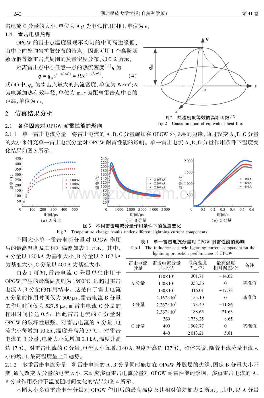 基于COMSOL Multiphysics的OPGW耐雷性能分析与仿真.pdf_第3页