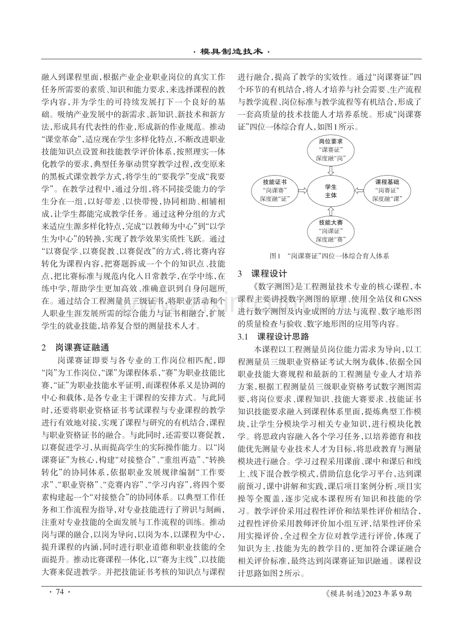 基于岗课赛证融通的《数字测图》课程标准编写方法.pdf_第2页