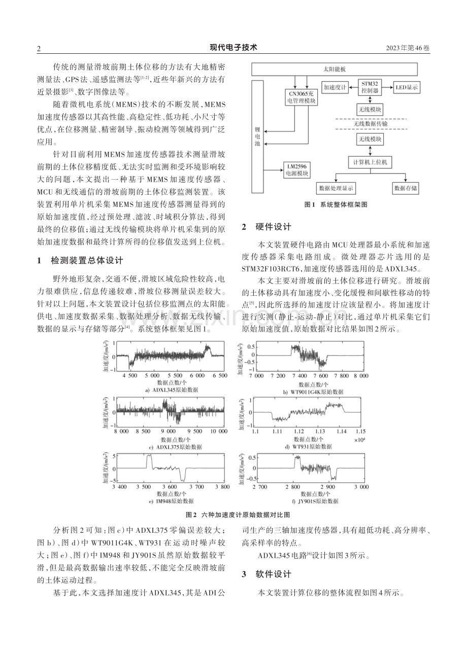 基于加速度计的滑坡前兆位移监测装置.pdf_第2页