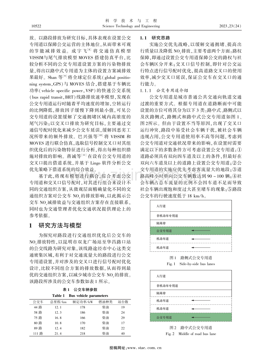 基于耦合模型的交通组织方案对公交车NOx排放影响分析.pdf_第2页