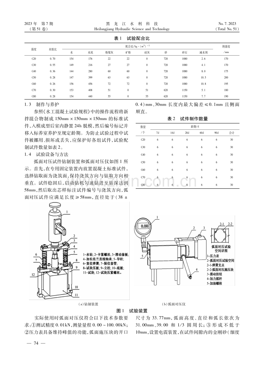 基于水工混凝土抗压强度和弧面对压强度的试验分析.pdf_第2页