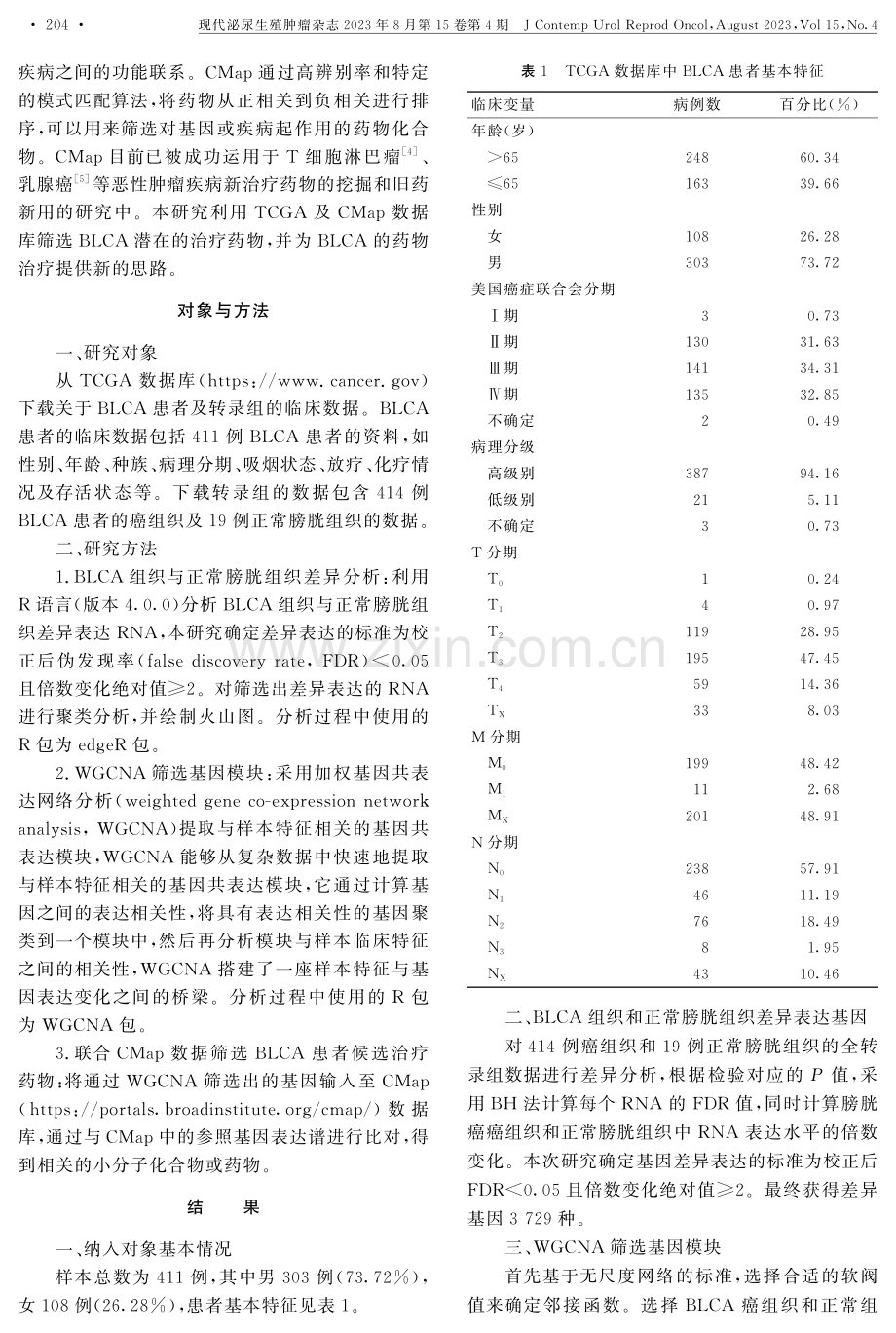 基于基因表达谱数据筛选膀胱尿路上皮癌潜在的治疗药物.pdf_第2页