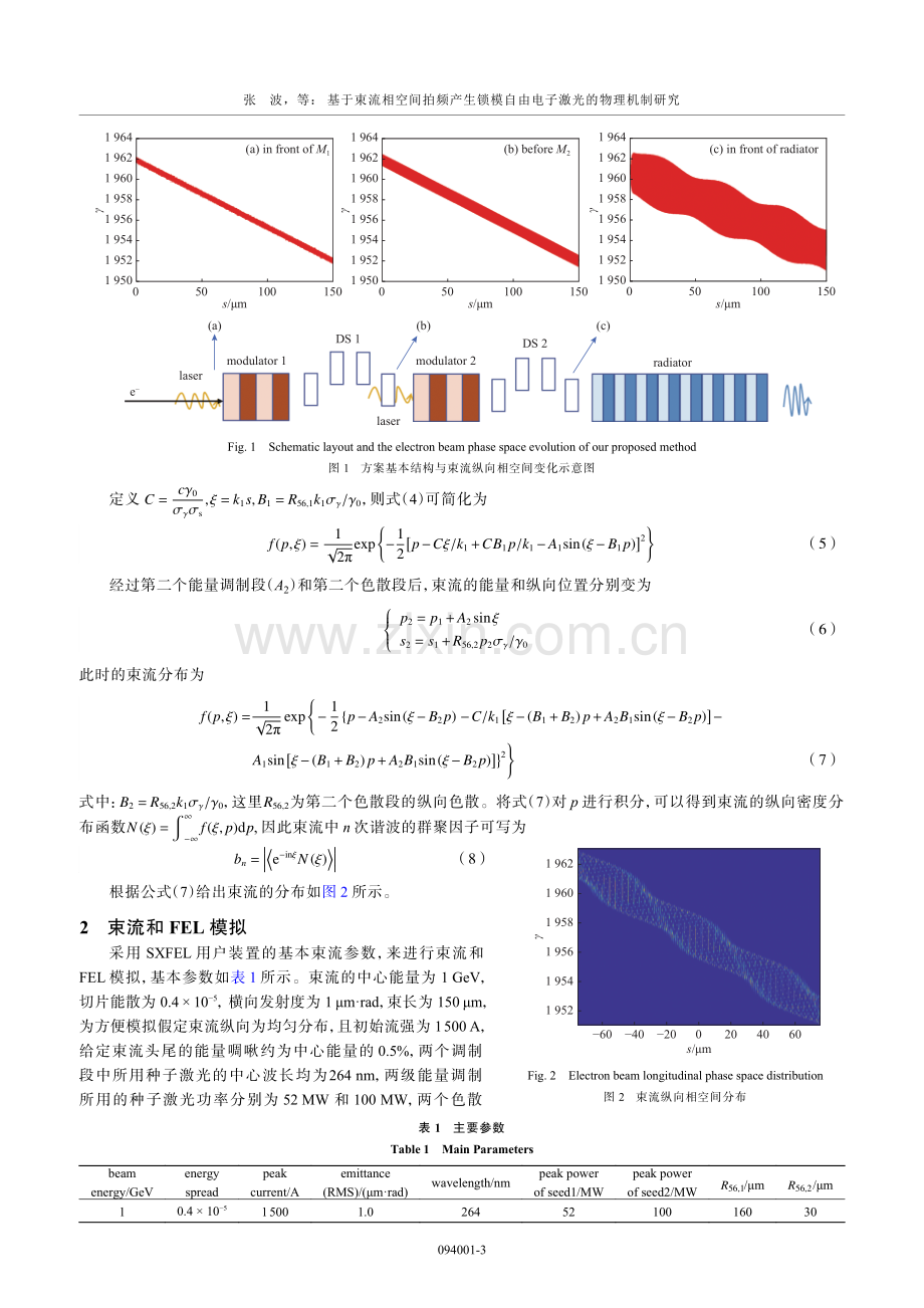 基于束流相空间拍频产生锁模自由电子激光的物理机制研究.pdf_第3页