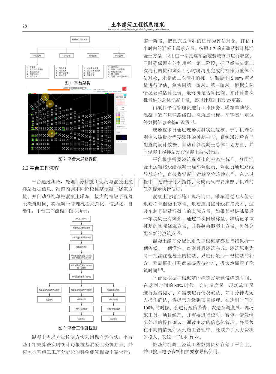 基于平台群桩混凝土施工一体化应用.pdf_第2页