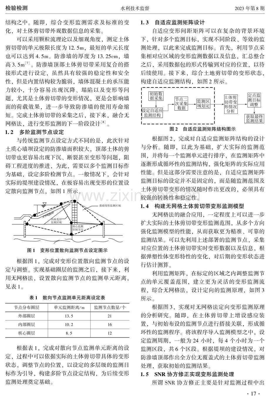 基于无网格法的土质心墙坝防渗墙顶部土体剪切带变形监测研究.pdf_第2页