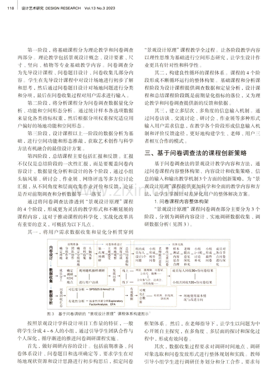 基于问卷调查法的“景观设计原理”课程体系优化研究.pdf_第3页