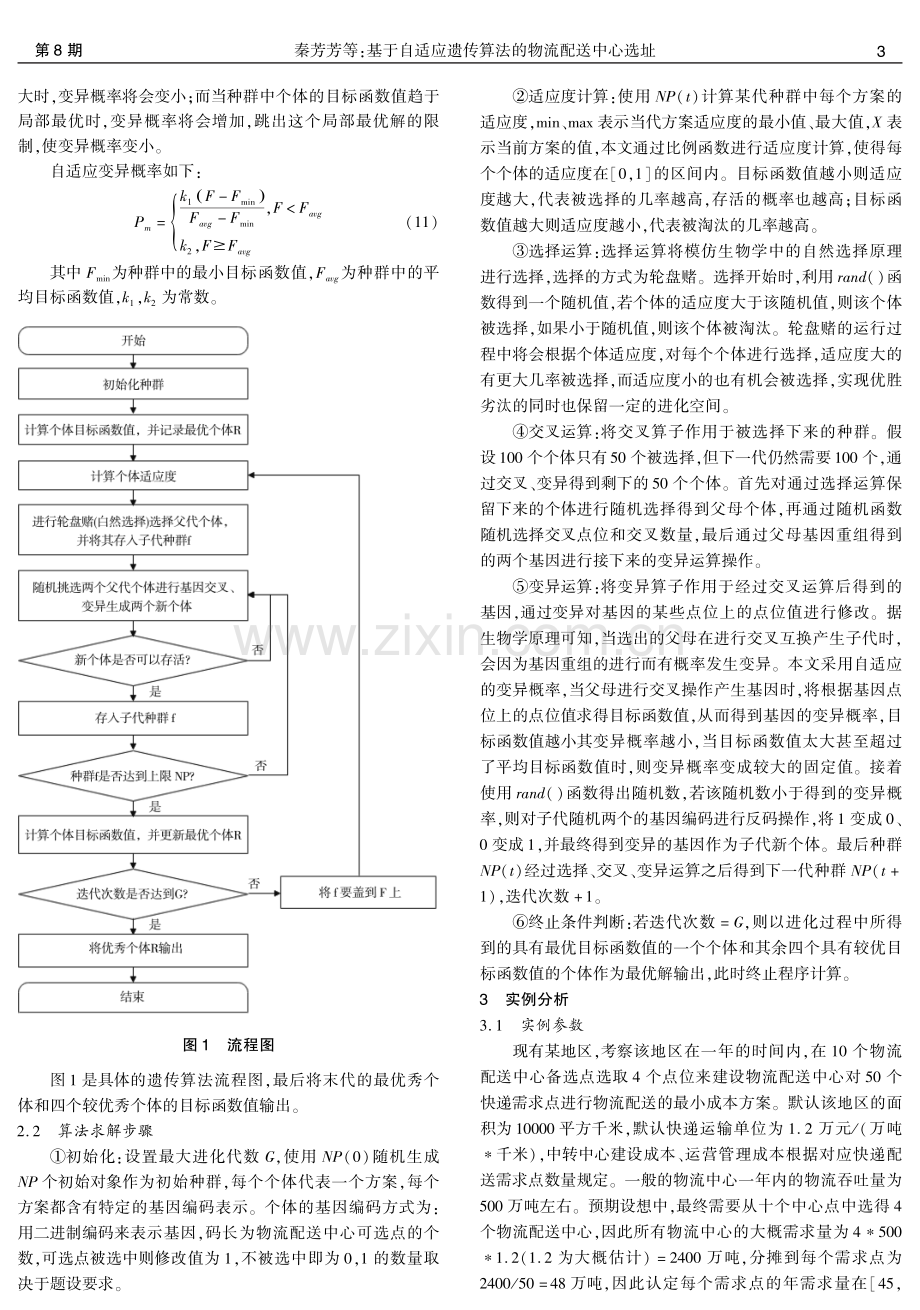 基于自适应遗传算法的物流配送中心选址.pdf_第3页