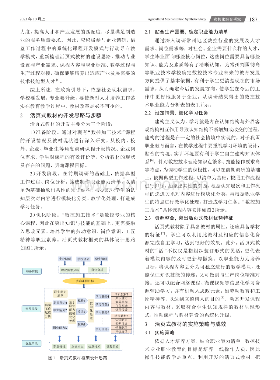 基于行动导向的“数控加工技术”课程活页式教材开发实践研究.pdf_第2页