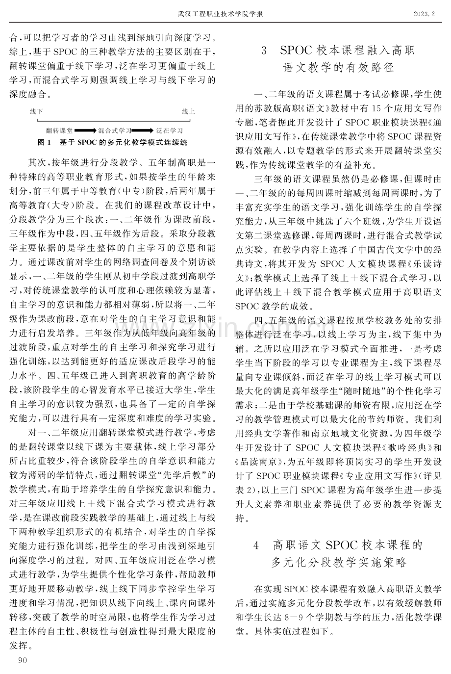 基于五年制高职语文SPOC校本课程的多元化分段教学实践.pdf_第3页