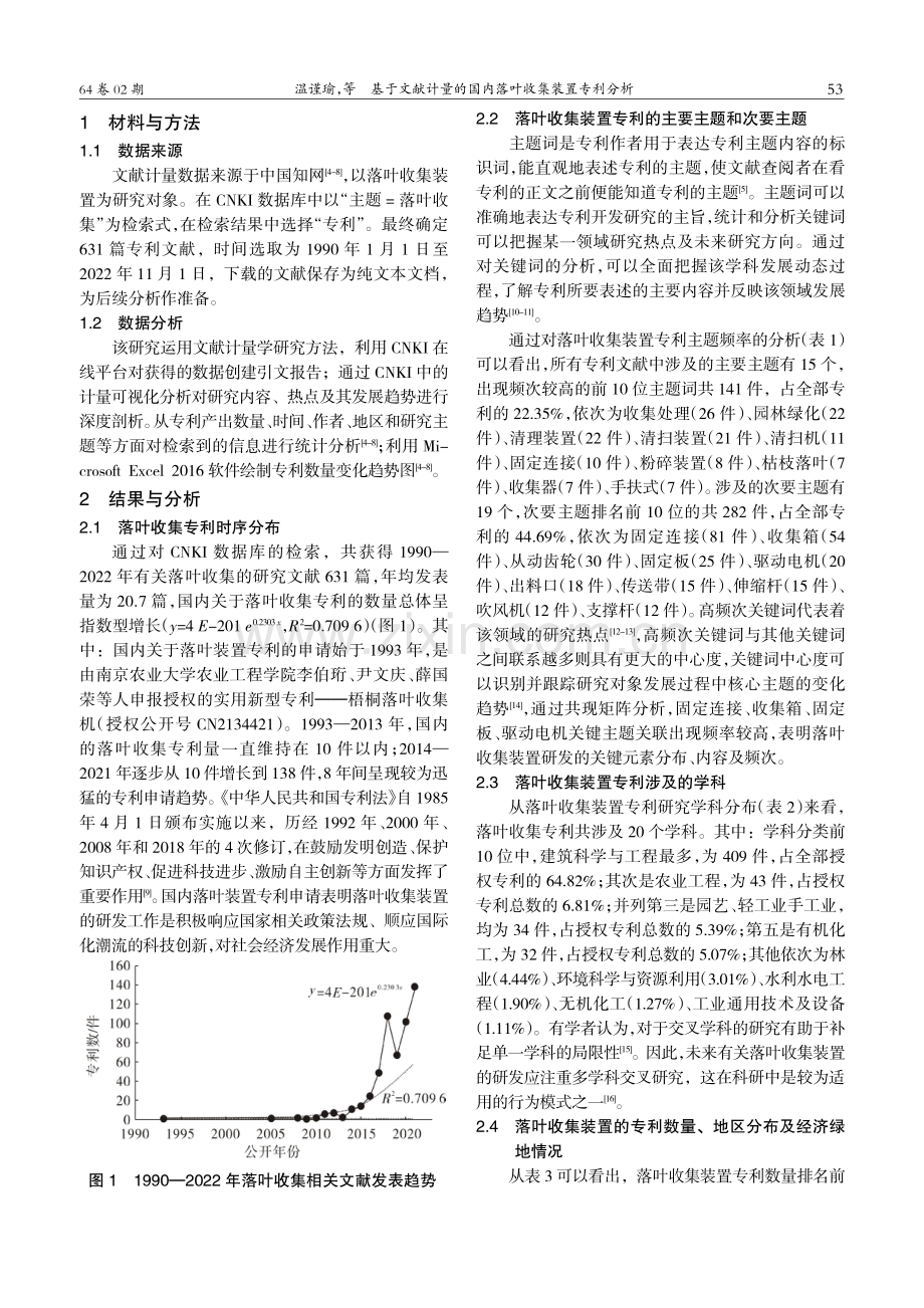 基于文献计量的国内落叶收集装置专利分析.pdf_第2页