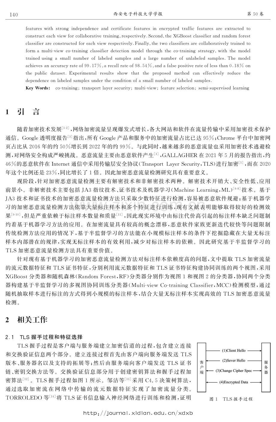 结合协同训练的多视图加密恶意流量检测方法.pdf_第2页