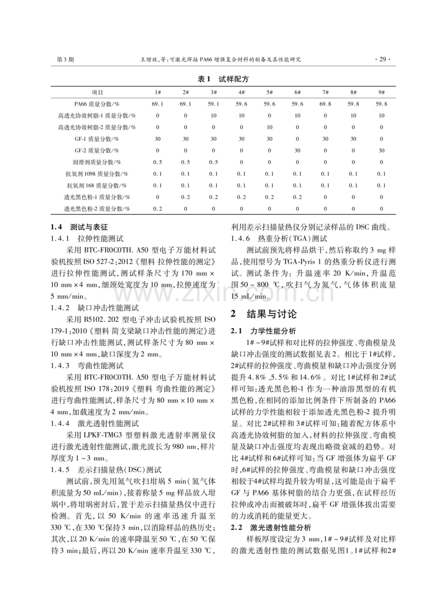 可激光焊接PA66增强复合材料的制备及其性能研究.pdf_第3页