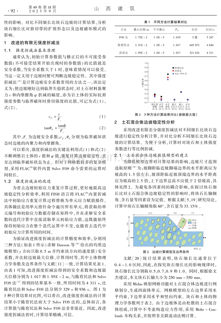 块石细长比对土石混合体边坡稳定性的影响.pdf_第2页