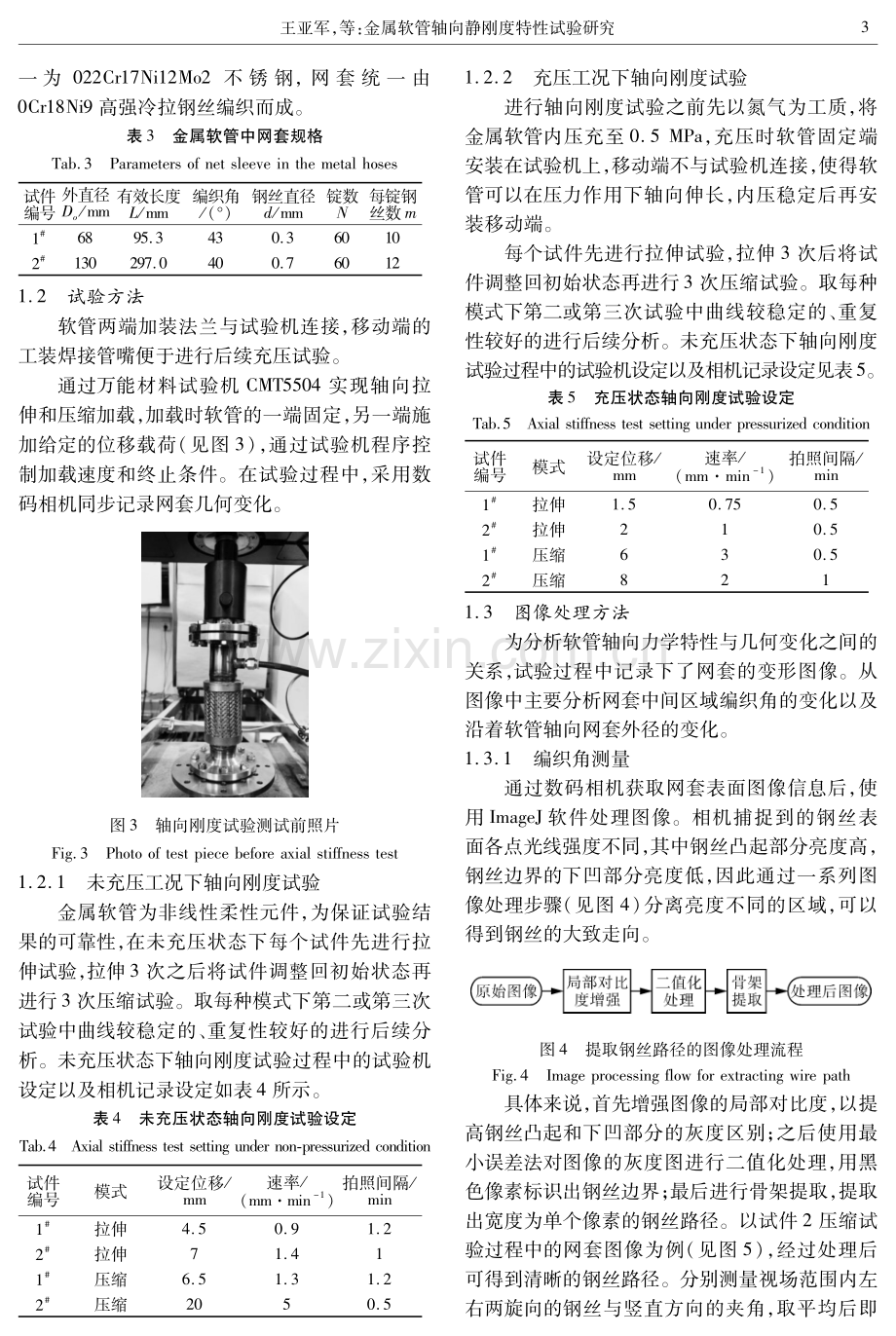 金属软管轴向静刚度特性试验研究.pdf_第3页