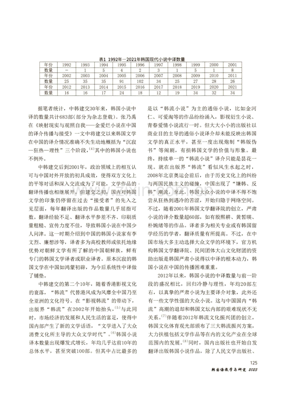 困境与突围：韩国文学的中文译介、传播与接受.pdf_第2页