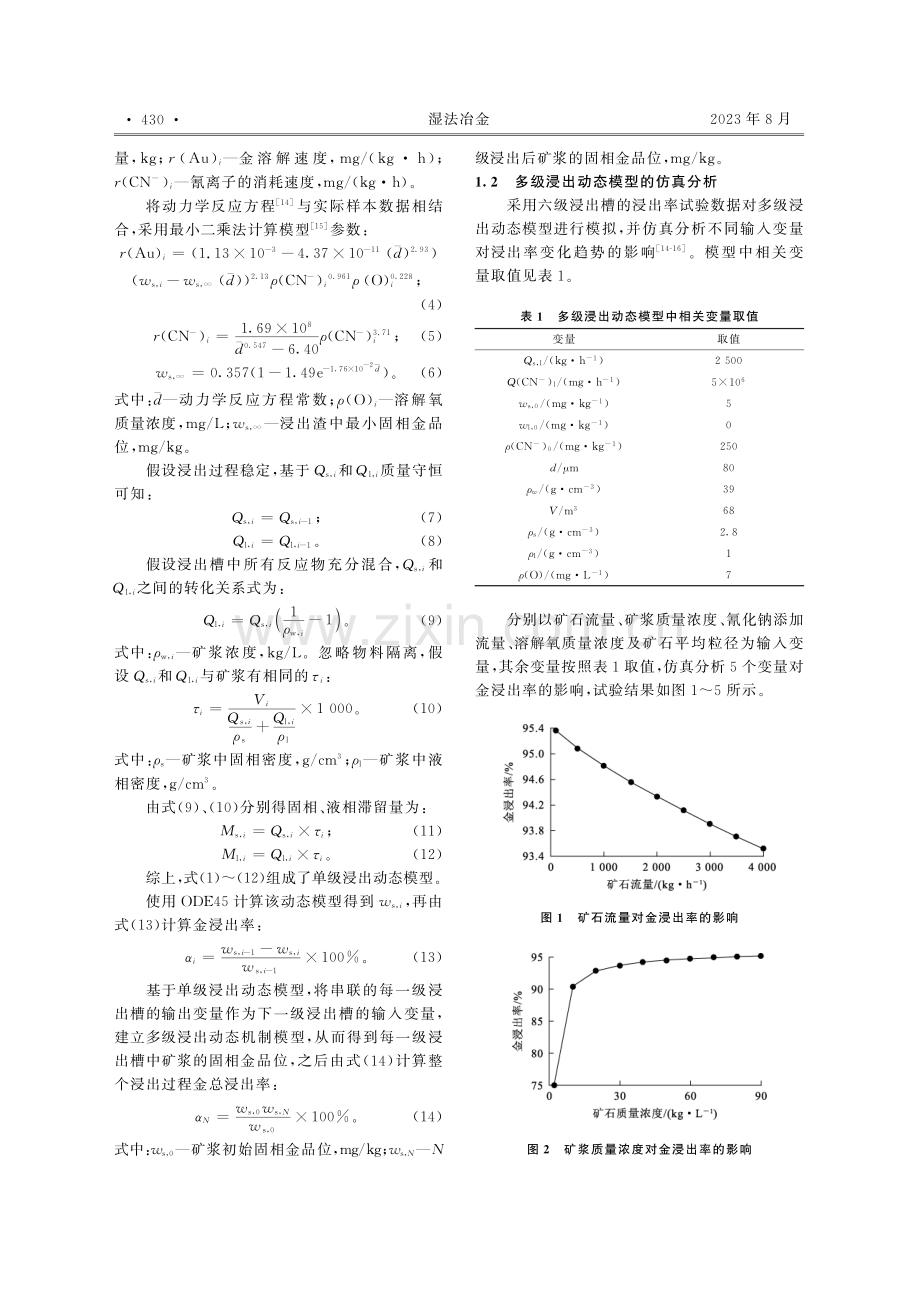 金氰化浸出过程混合建模及仿真算法分析研究.pdf_第2页