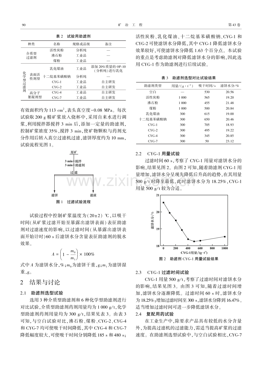 酒钢铁精矿助滤脱水试验研究.pdf_第2页