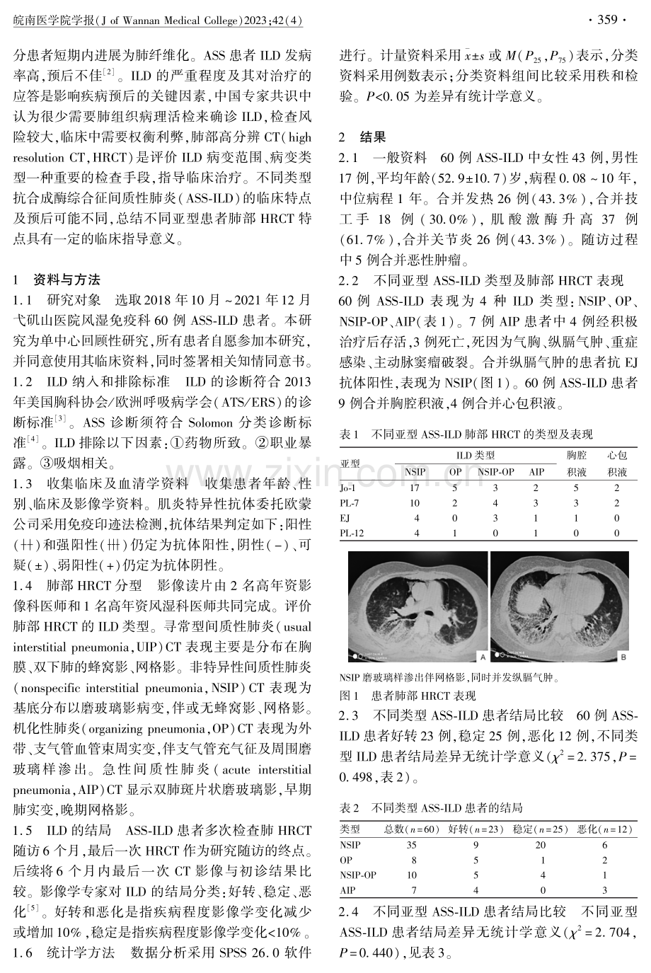 抗合成酶综合征相关间质性肺炎肺部高分辨CT特点分析.pdf_第2页