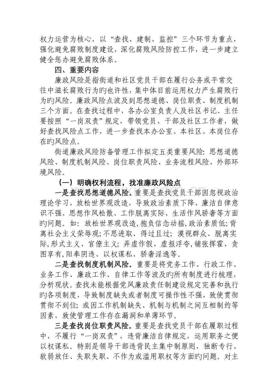 社区廉政风险防范管理工作实施方案.doc_第2页